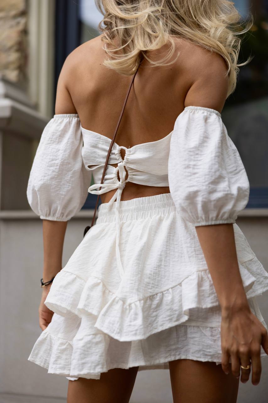 Set top and skirt