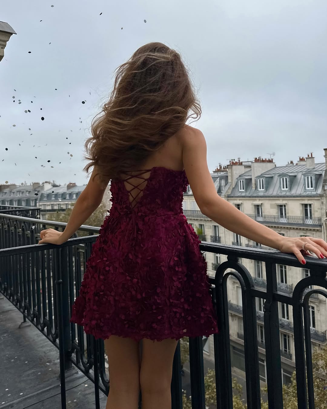 KERRY - Burgundy dress