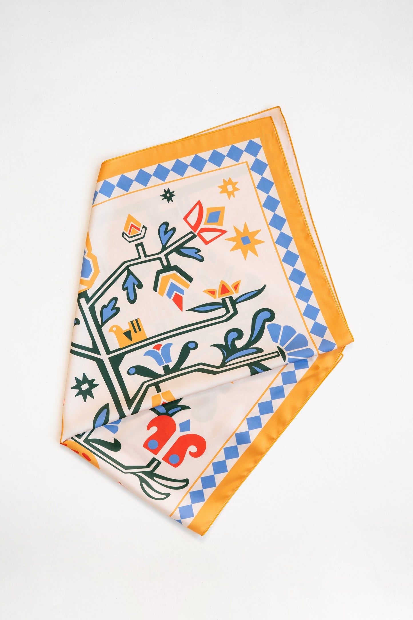 Scarf "Tree of Life" beige