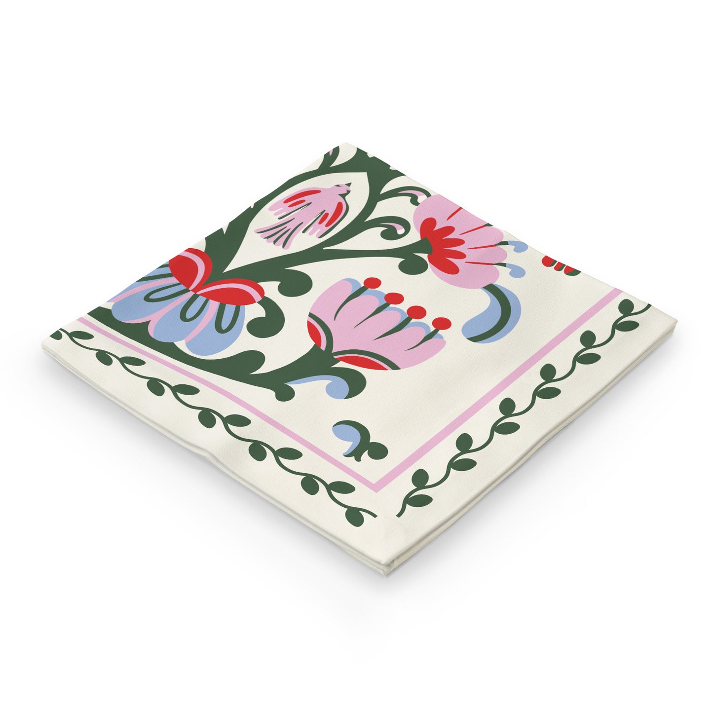 Scarf "World Tree" milky