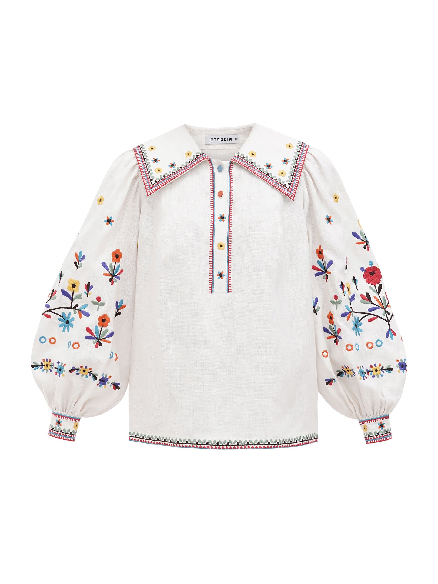 Embroidered linen shirt with yavorivsky ornament Yavir