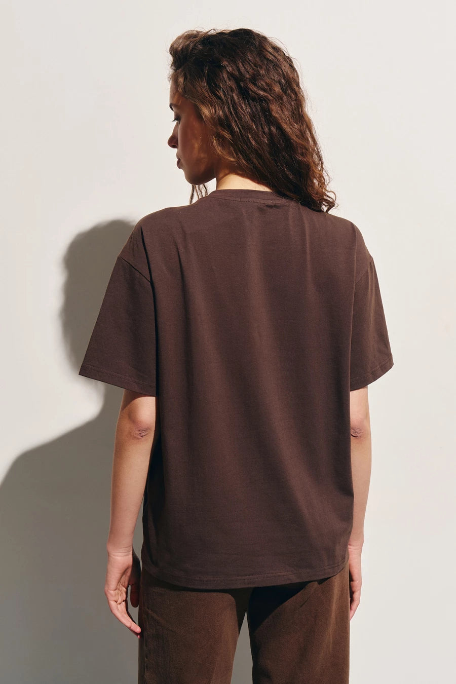 Brown knitted T-shirt "Ukrainian summer"