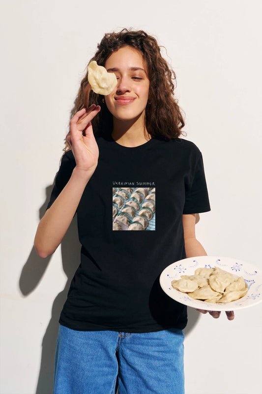 Black T-shirt "Varenyky"