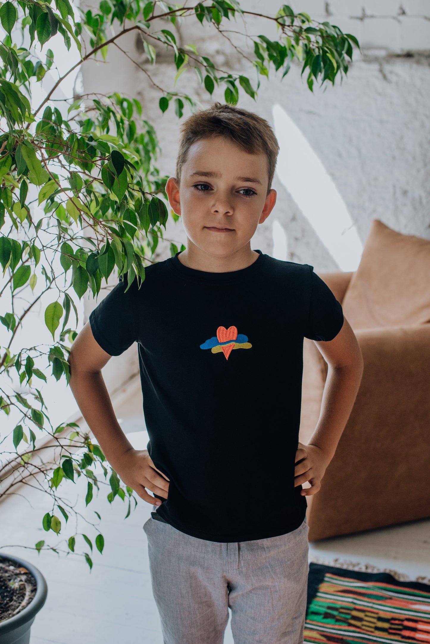 Universal T-Shirt for kids Ukrainian love