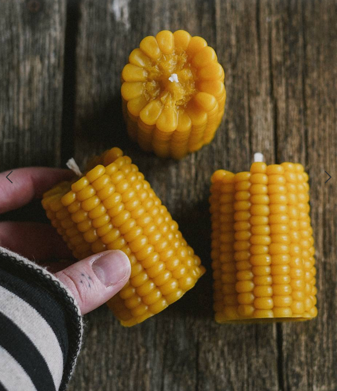 CORN bee wax candle