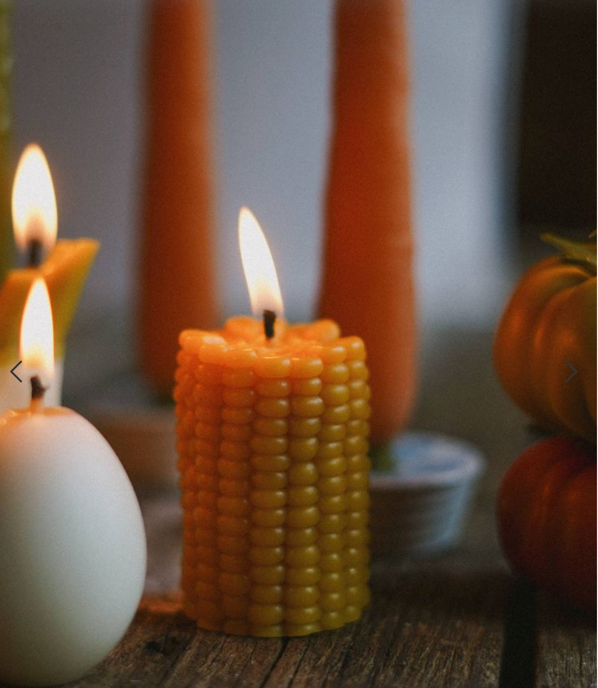 CORN bee wax candle