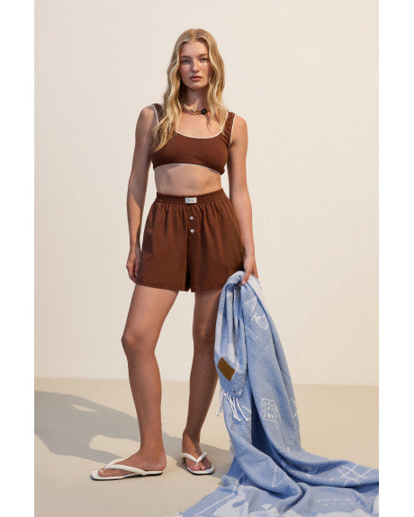 Shorts of cotton Slow Life