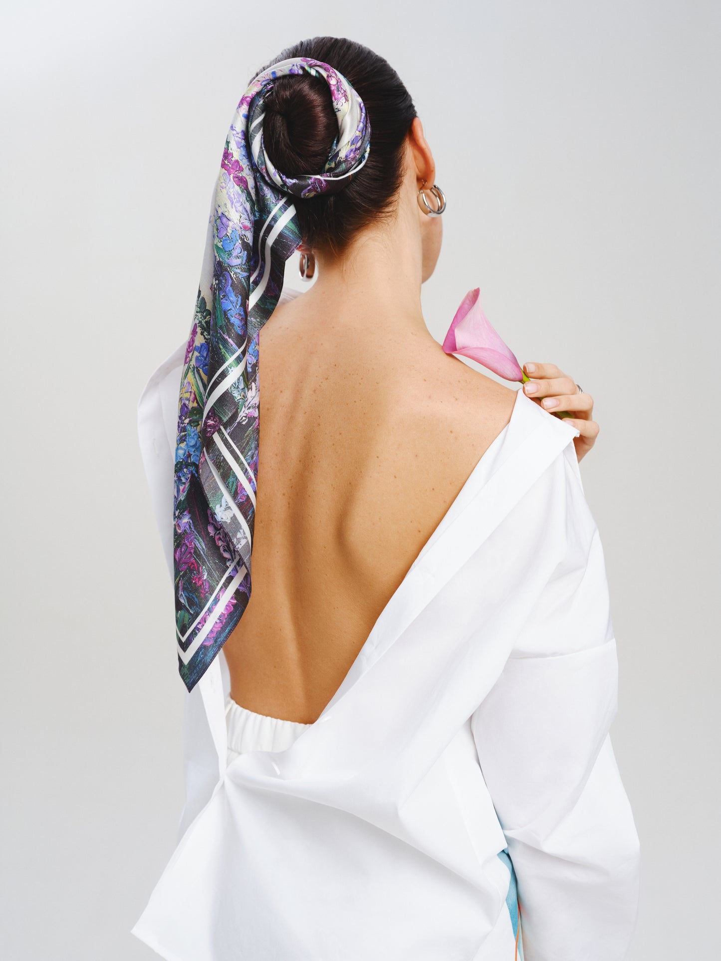 Silk scarf "Energy"