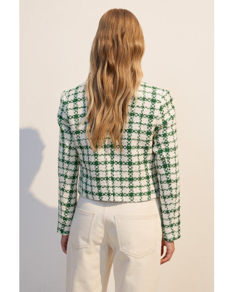 Classic tweed jacket ( green)