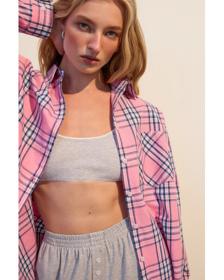 Shirt (pink blue)