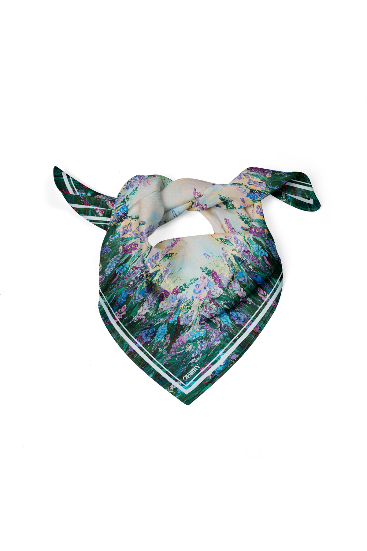 Silk scarf "Energy"