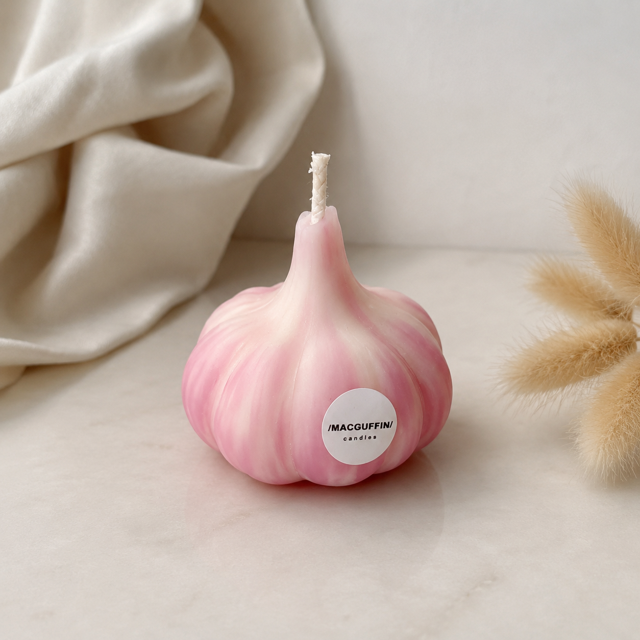 Garlic Candle — Handcrafted Beeswax Candle