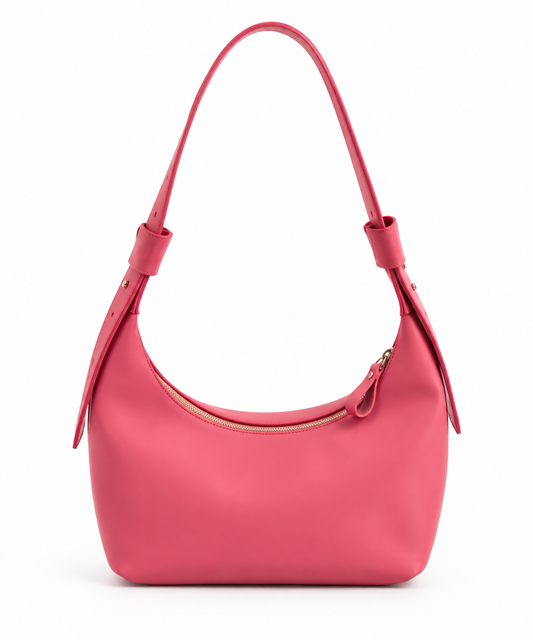 Leather Hobo bag (Pink)