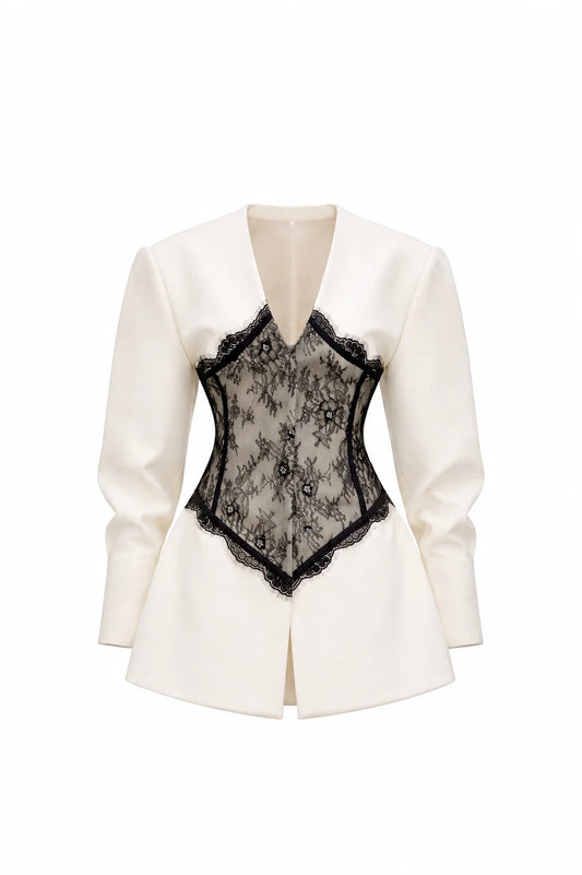 HOURGLASS LACE BLAZER