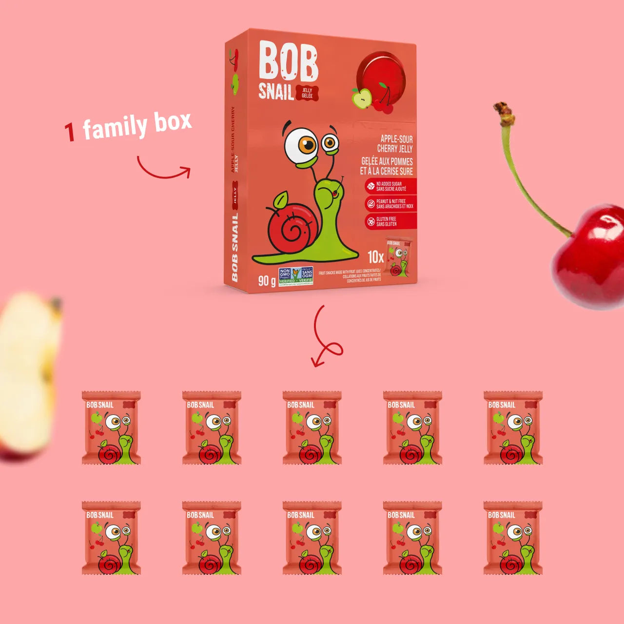FRUIT JELLIES APPLE-CHERRY