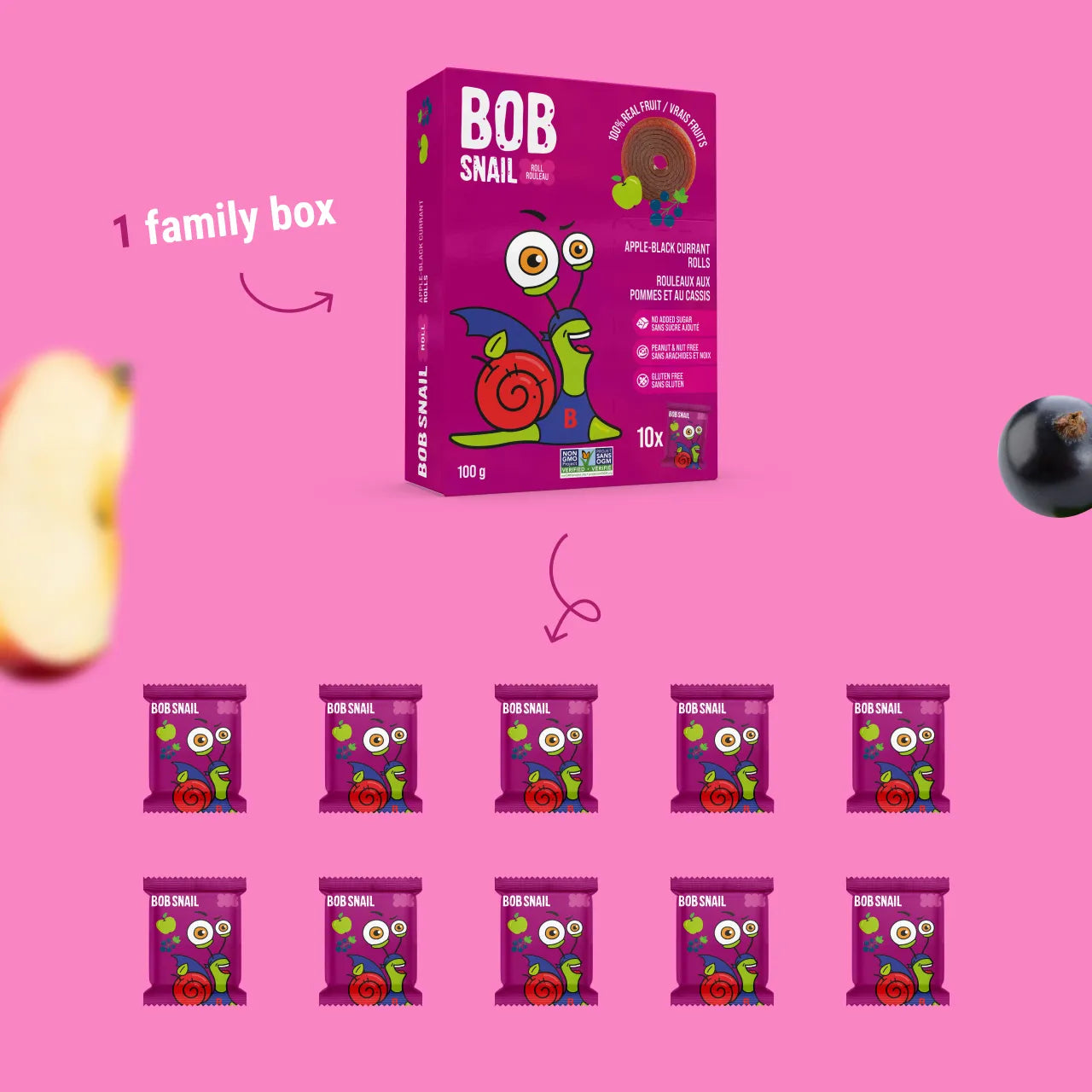 APPLE-BLACK CURRANT FRUIT ROLLS