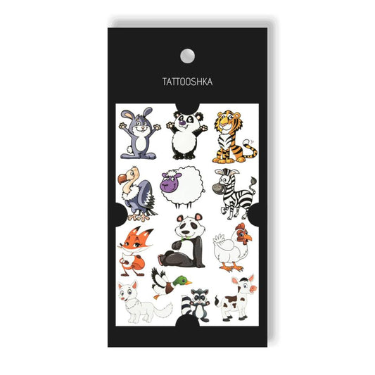 Temporary tattoo Lucky animals