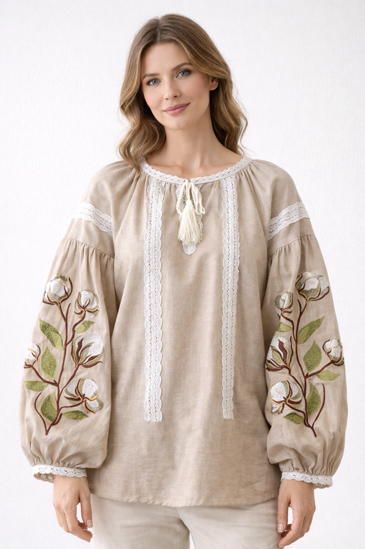 Embroidered shirt “Cotton”