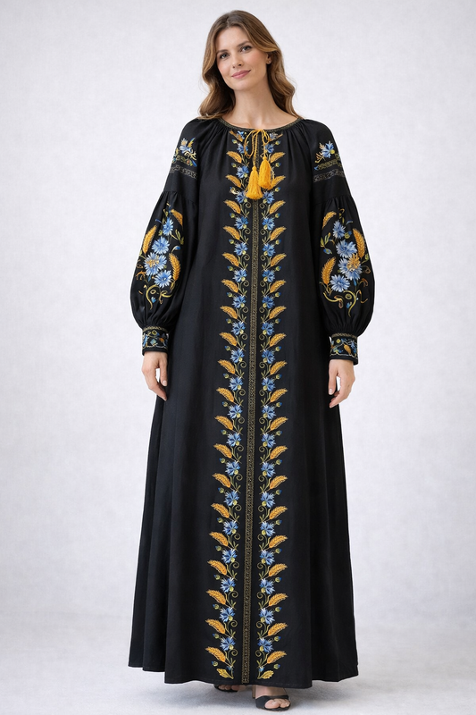 Women’s Embroidered dress “Cornflower”