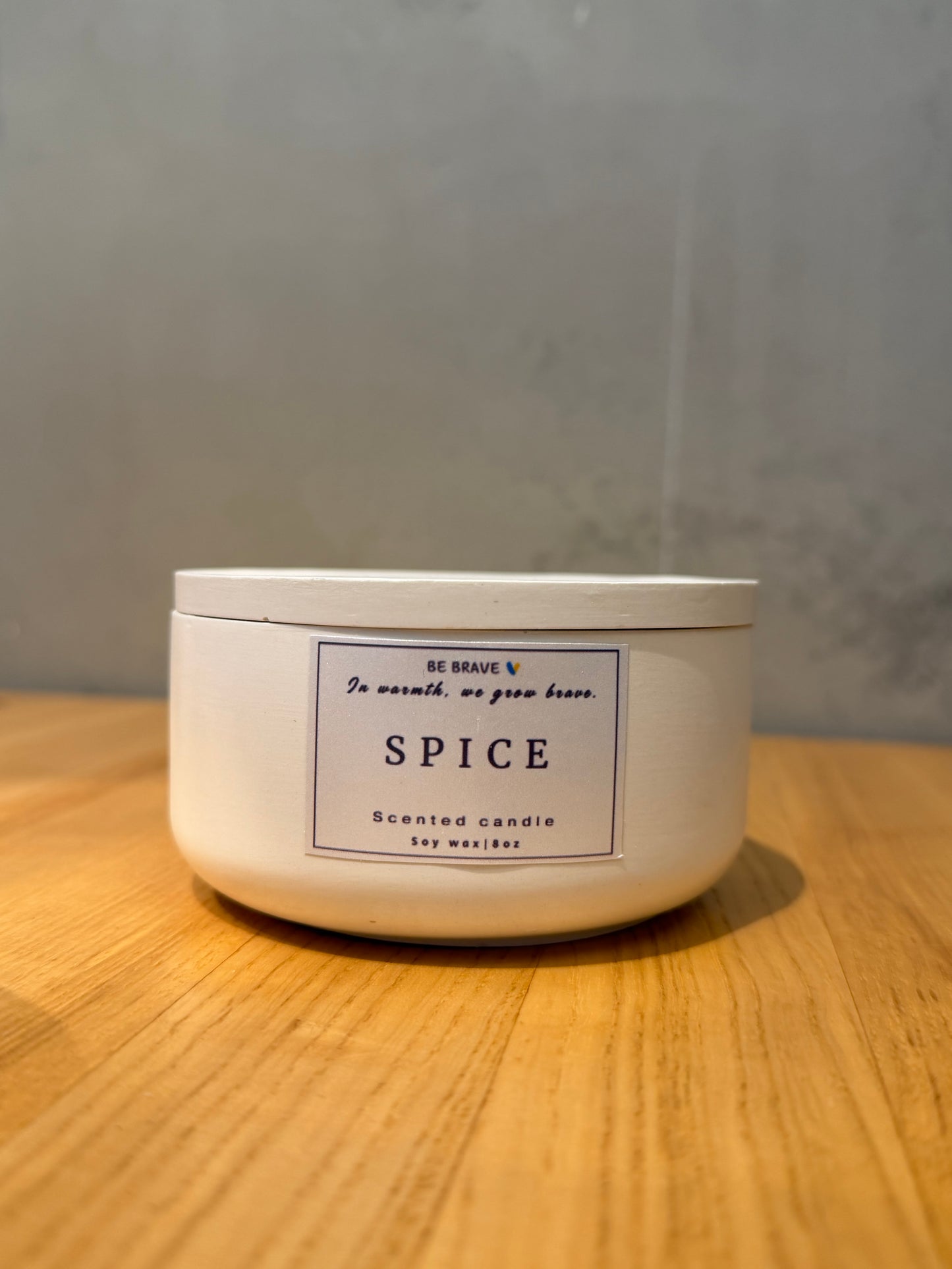 Scented Candle “ Spice” in a clay pot