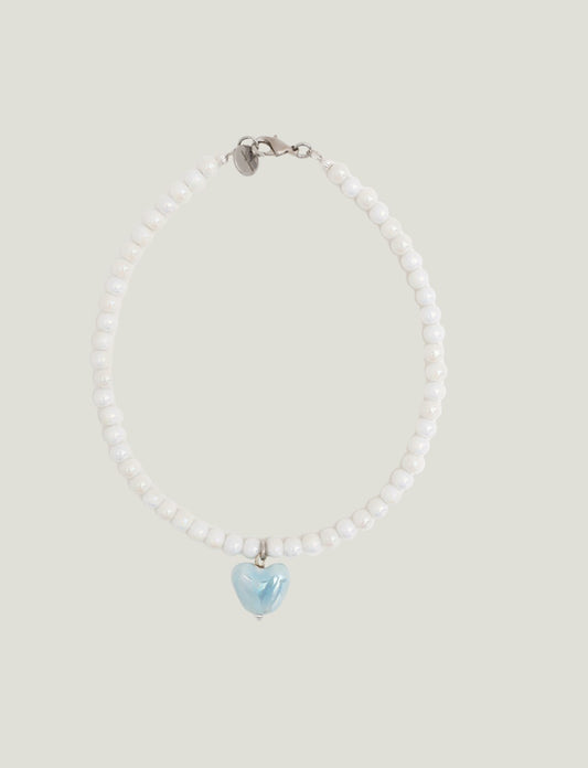 ZABAVA necklace with a porcelain heart