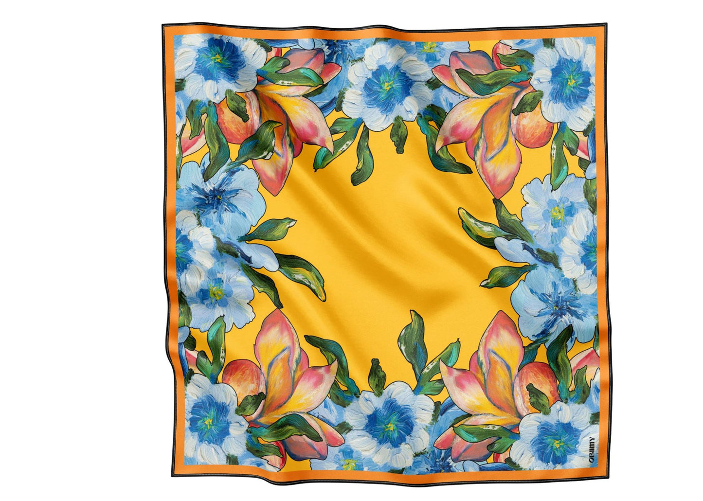 Premium silk scarf “Kiss of the sun”