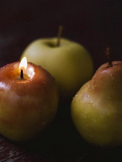 Apple and Pear  beeswax candle
