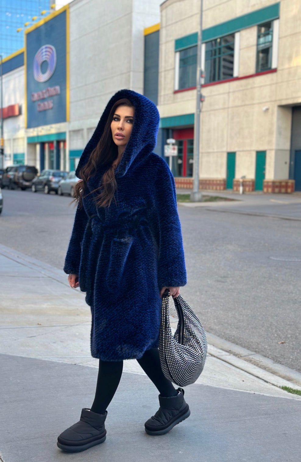 Very warm coat with a hood