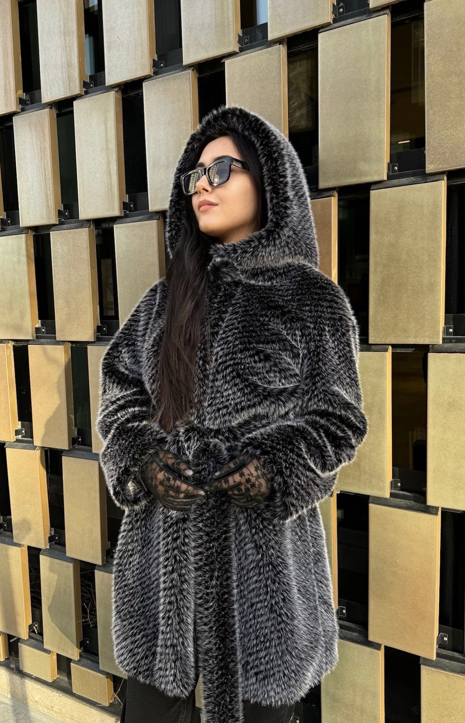 Very warm coat with a hood