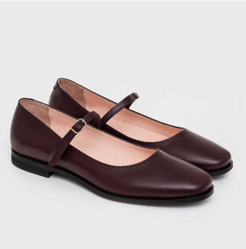 Mary Jane Shoes burgundy