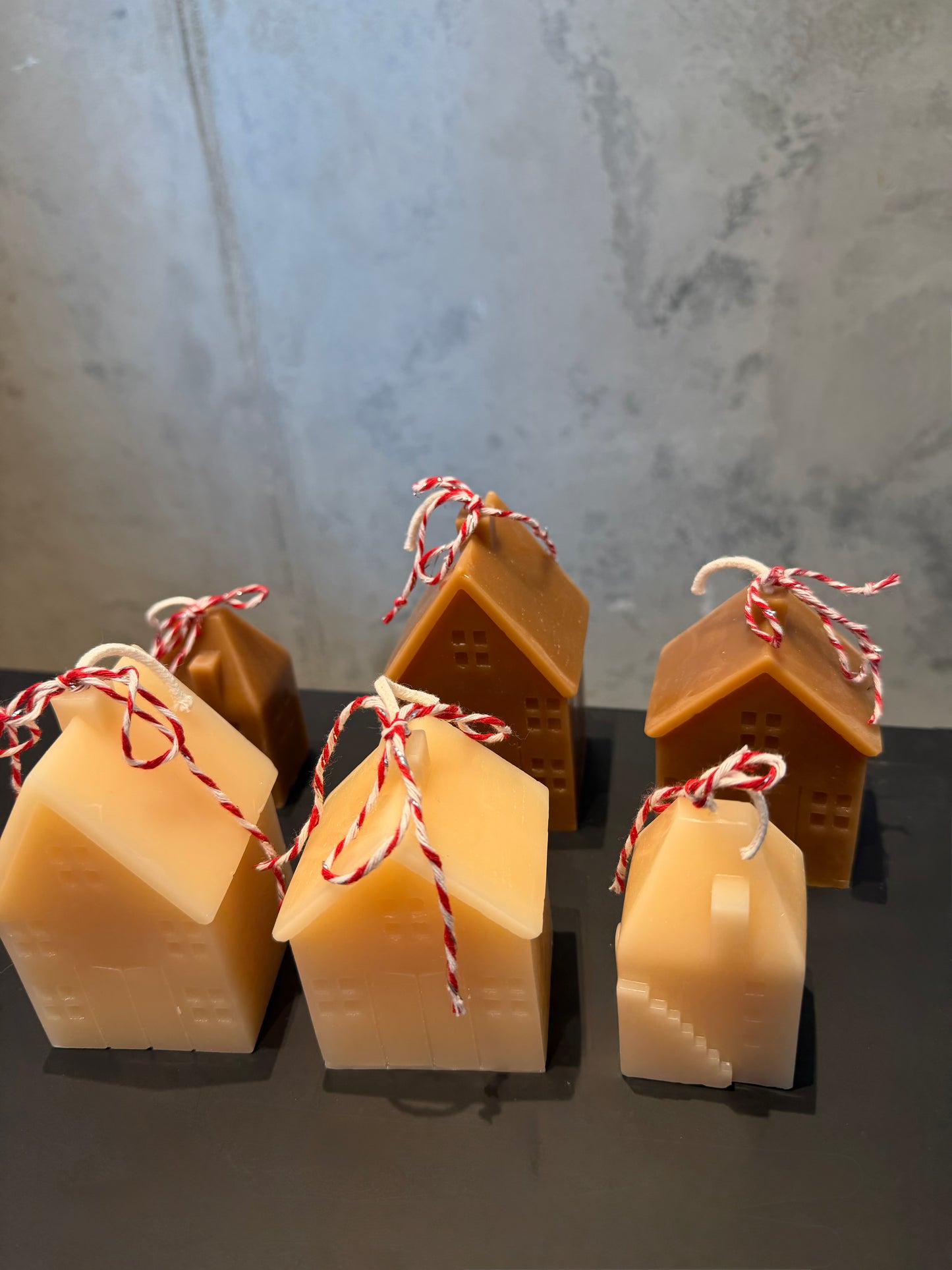 Candle “Cozy House” | Set of three | White