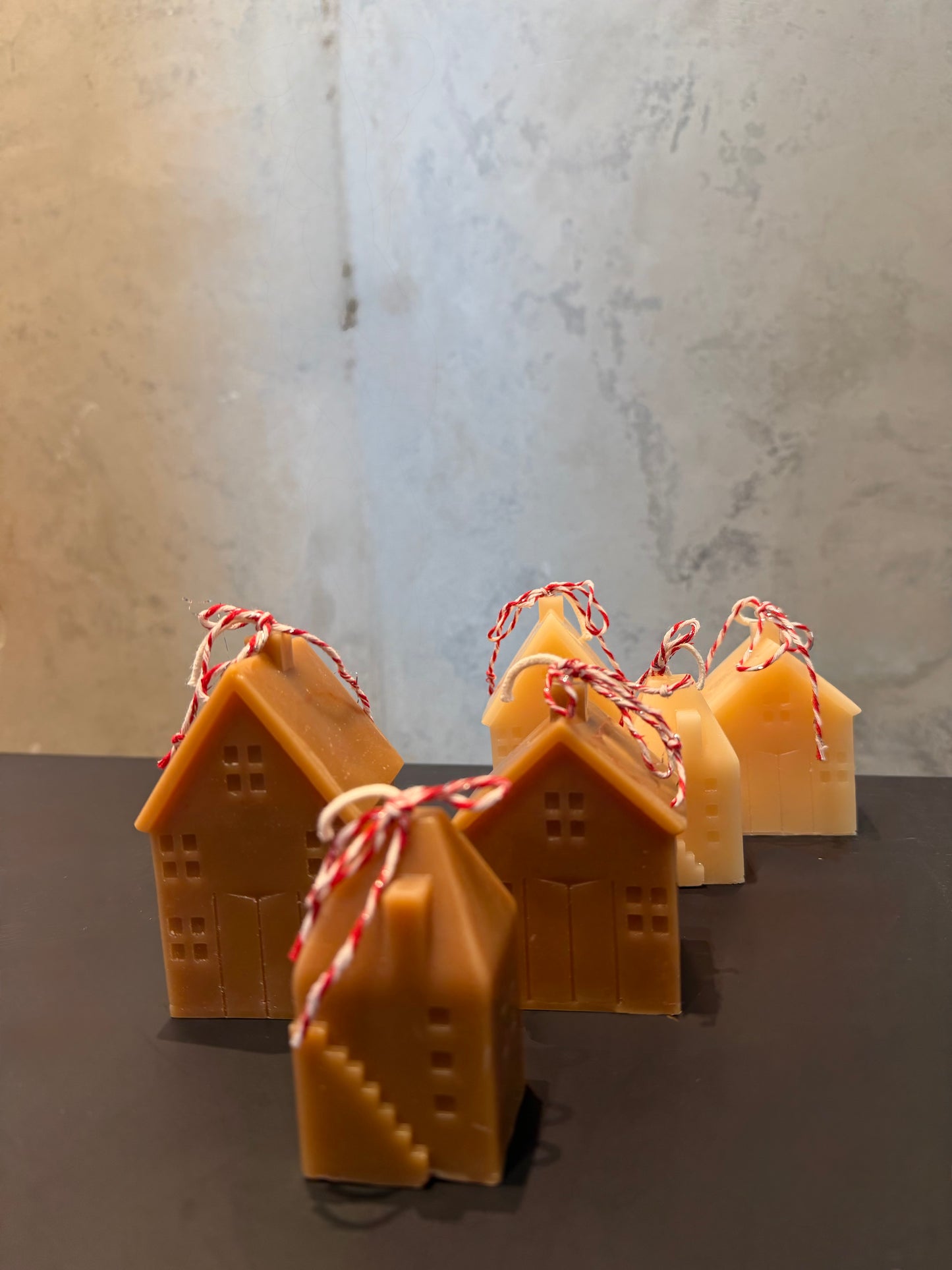 Candle “Cozy House” | Set of three | White