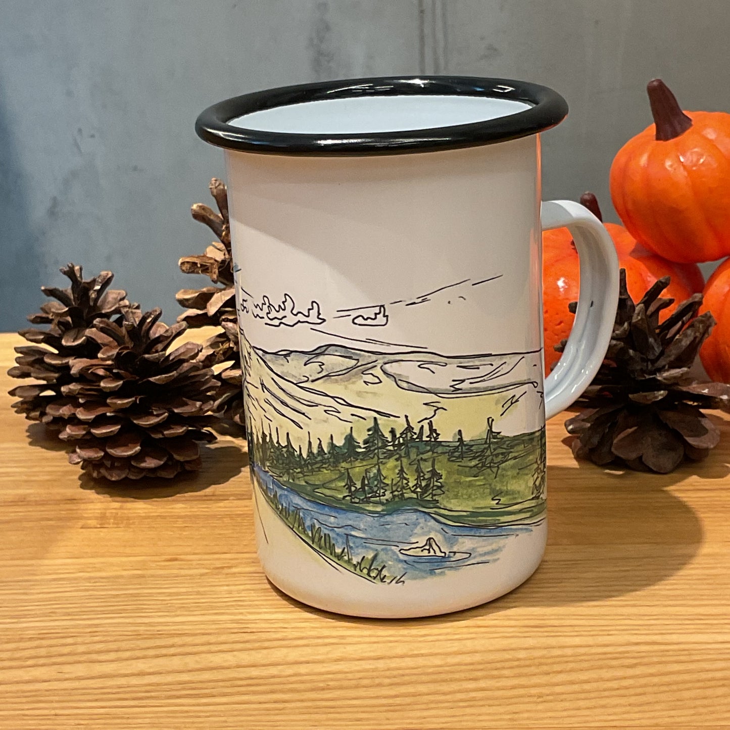 Camping Mug “A Summer Road”