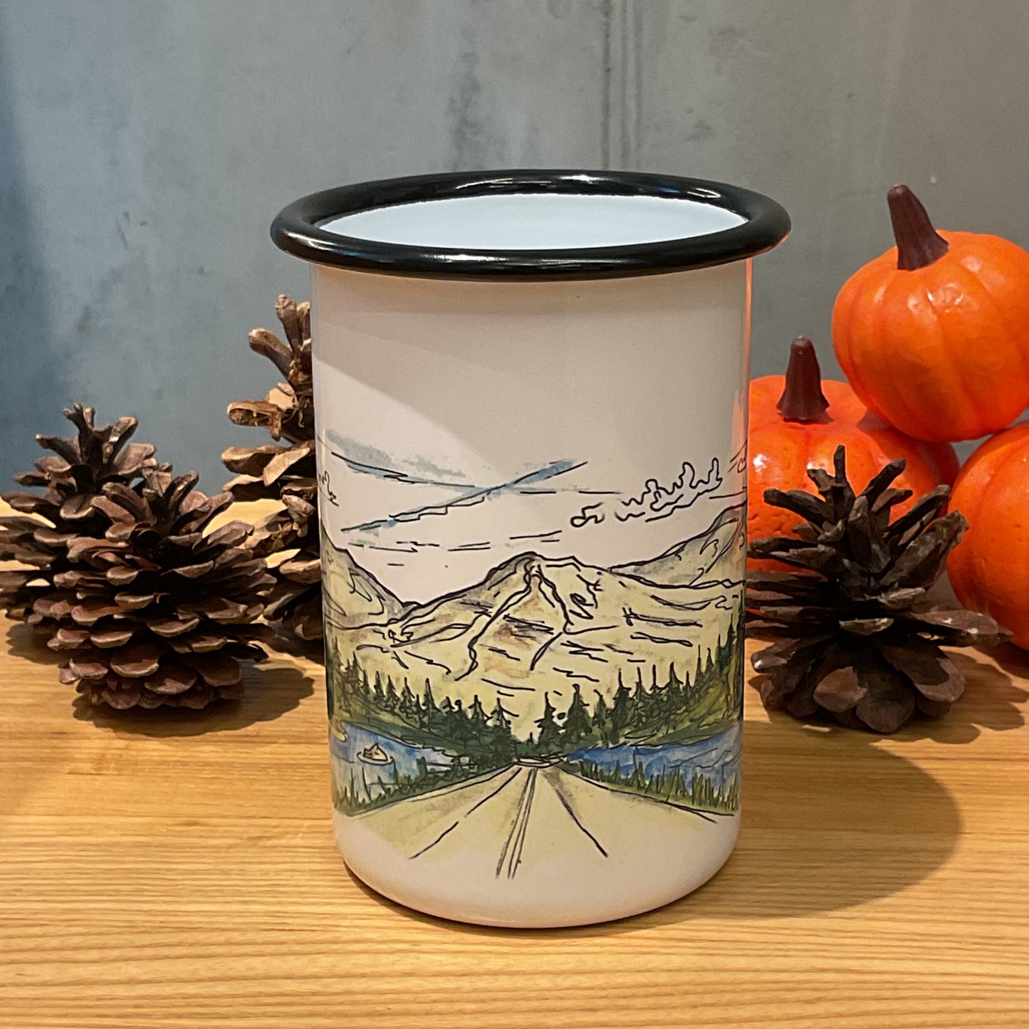Camping Mug “A Summer Road”