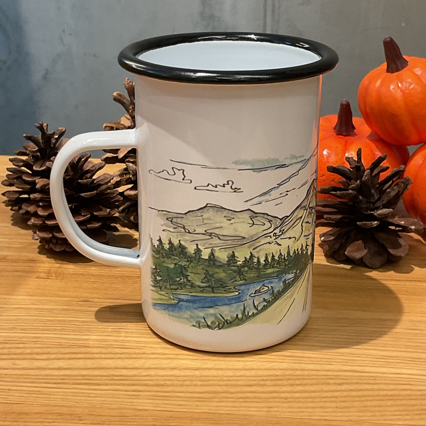 Camping Mug “A Summer Road”