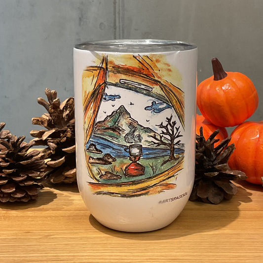 “Camping” Vacuum Insulated Coffee Mugs