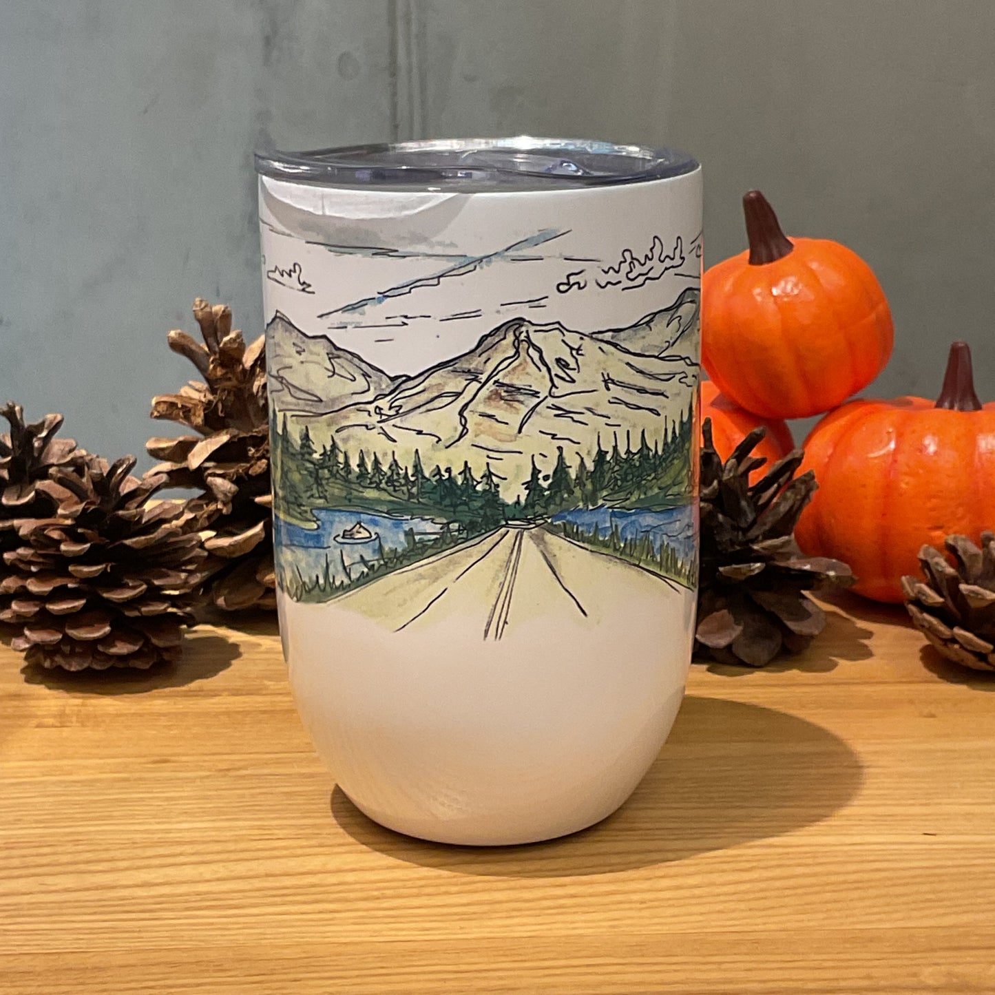 “A Summer Road” Vacuum Insulated Coffee Mugs