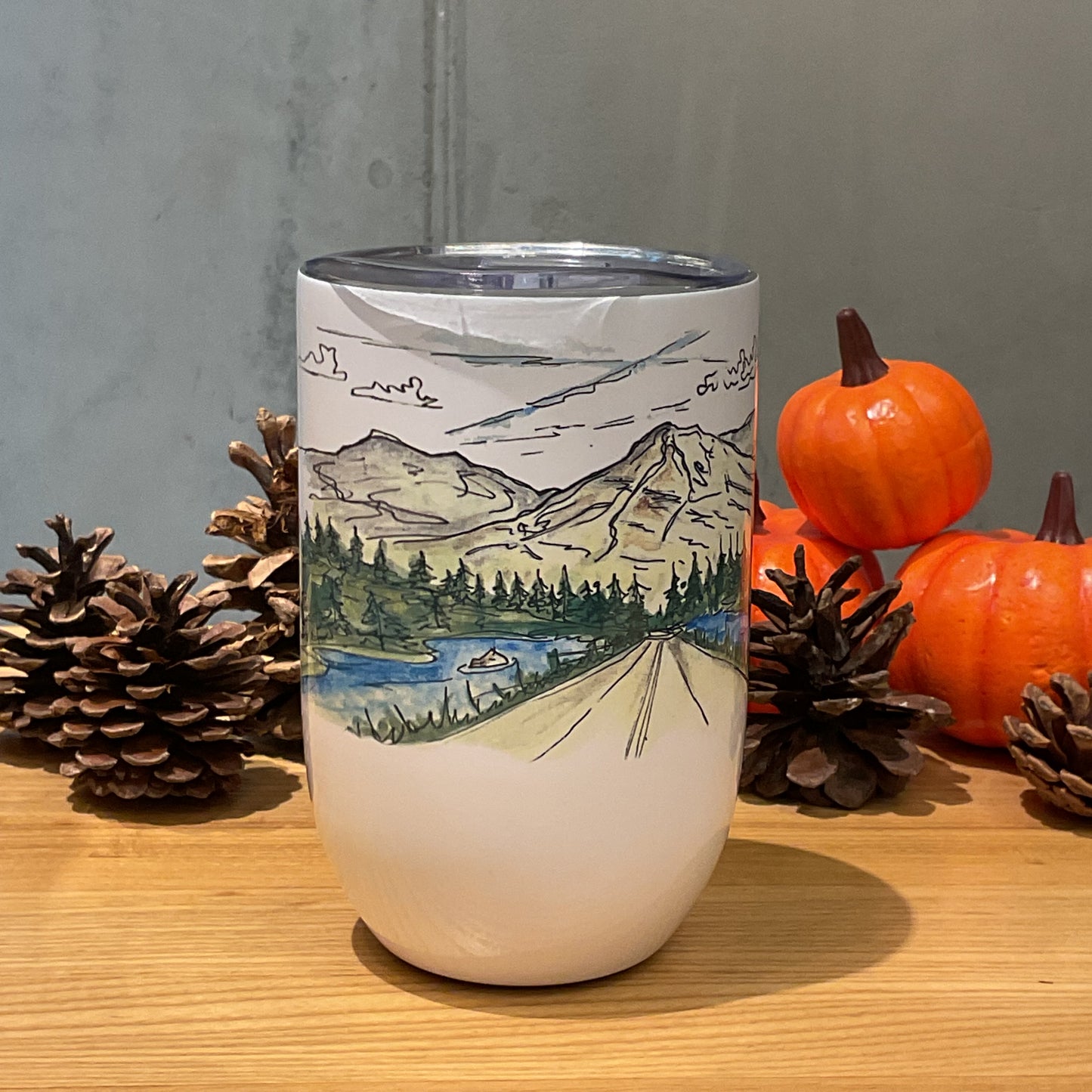 “A Summer Road” Vacuum Insulated Coffee Mugs