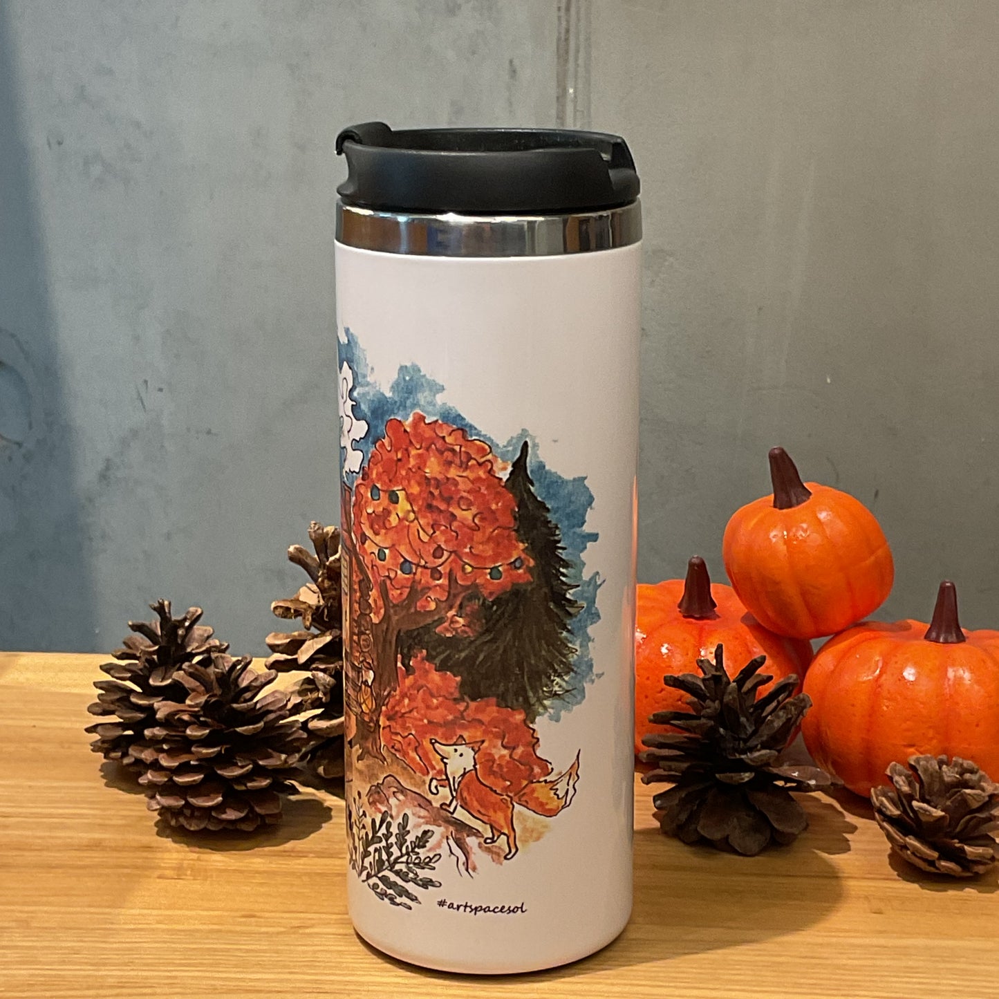 “Autumn House” Vacuum Insulated Coffee Mugs