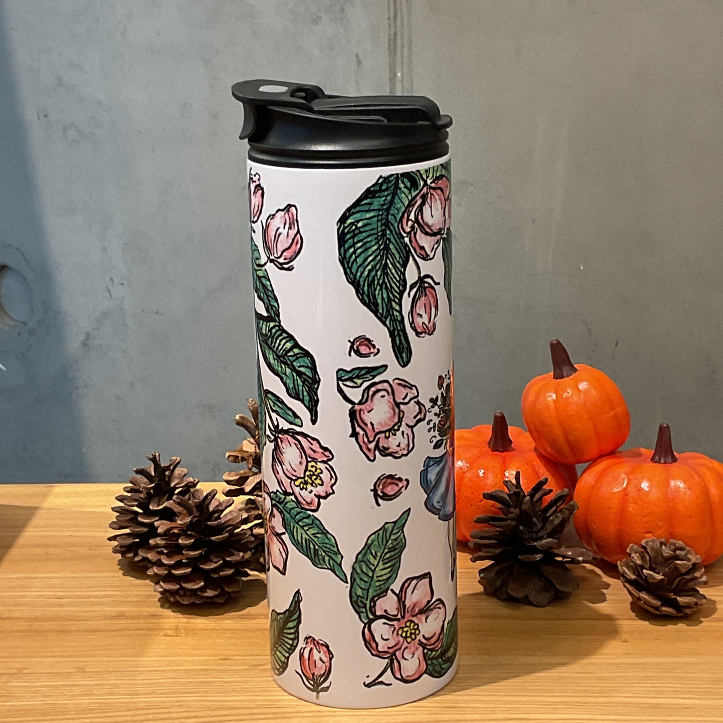 “Lady Spring” Vacuum Insulated Coffee Mugs