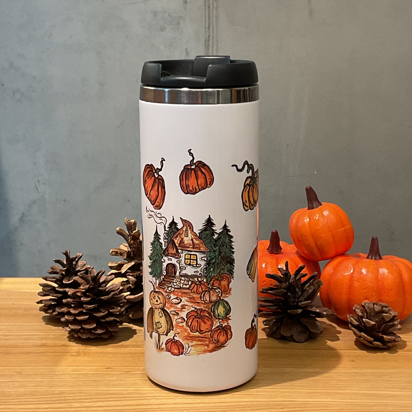 “Autumn House” Vacuum Insulated Coffee Mugs