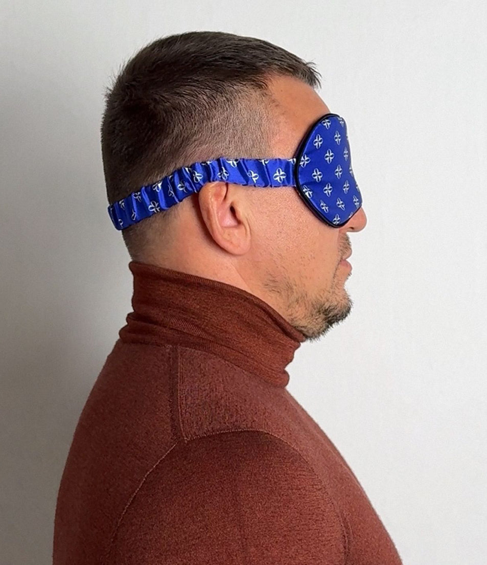 Silk sleep mask "Blue"