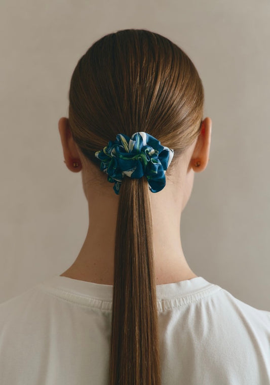 Silk scrunchie "Melody of two"