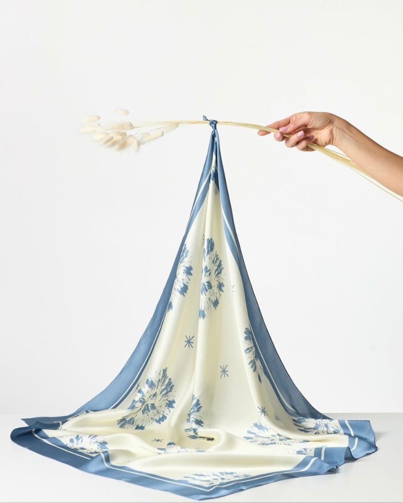 Premium silk scarf "Passion"