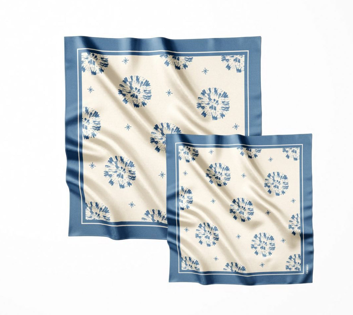 Premium silk scarf "Passion"