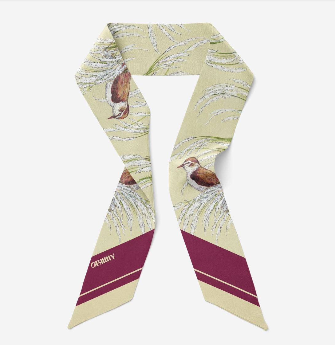 Silk twill "Silence of the heart"