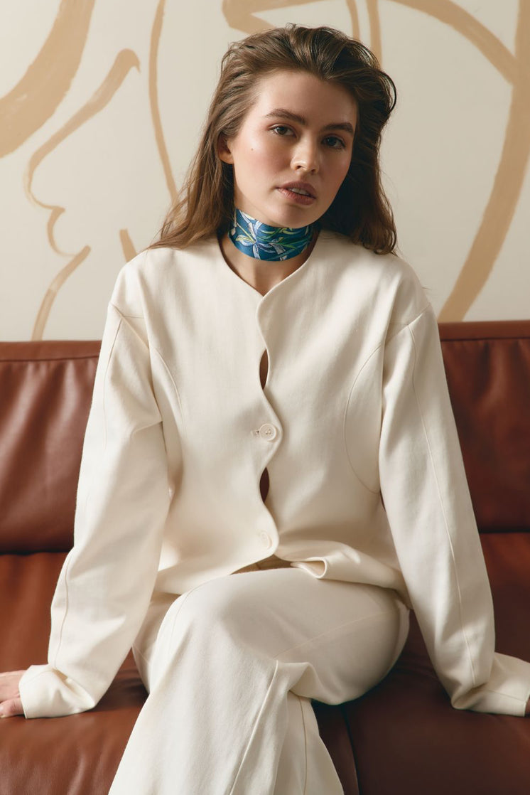 Silk twill "Melody of two"