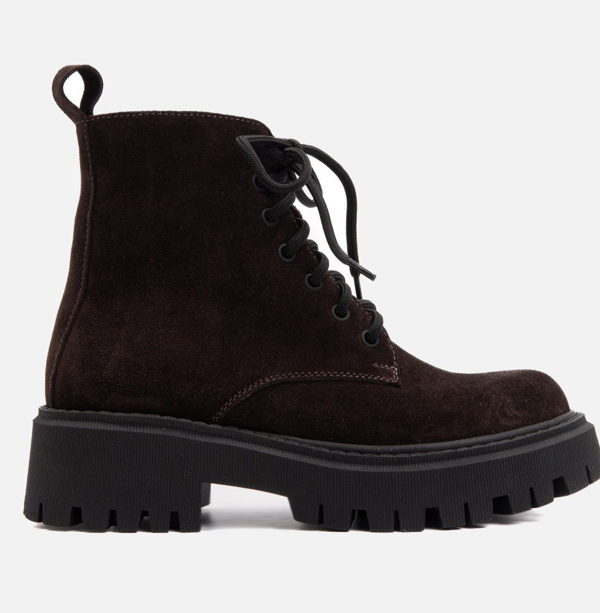 Suede Derby Boots (cioccolato) (Leather Lining)