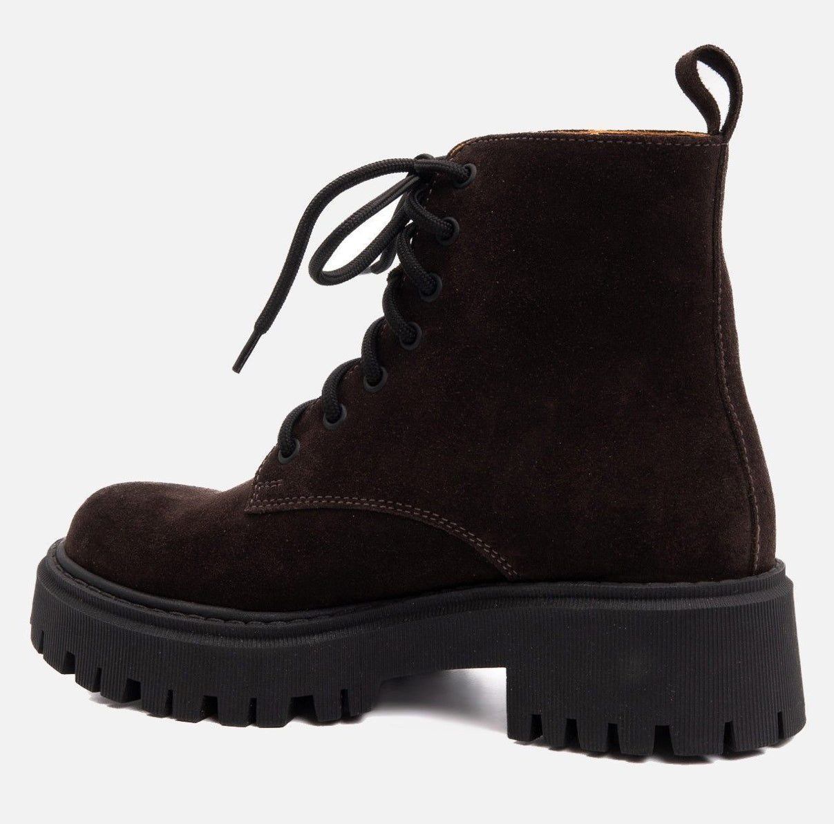 Suede Derby Boots (cioccolato) (Leather Lining)