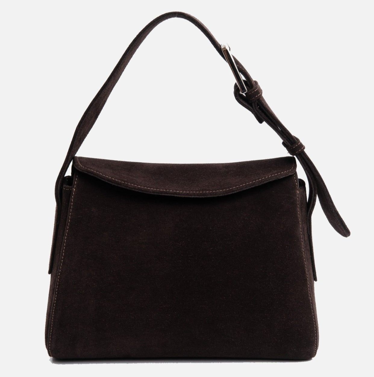 Suede Baguette mini Bag (cioccolato)